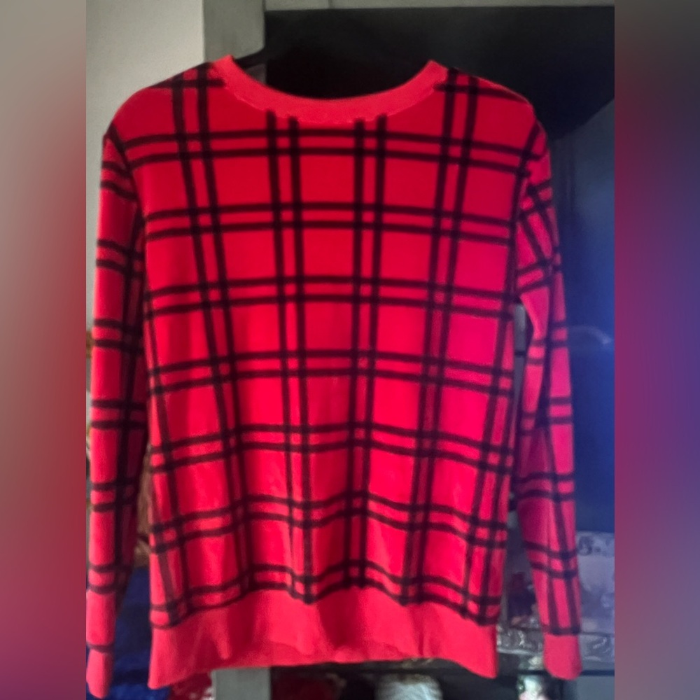 Cat & Jack Red Plaid Pajama Top